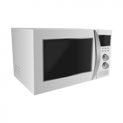 425x425 Modern White Microwave Vector Free Vector Download In .ai, .eps
