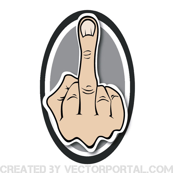 660x660 Middle Finger Vector