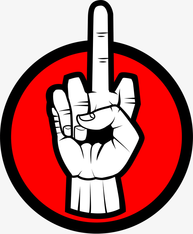 650x786 American Erect Middle Finger, Decorative Pattern, American Style