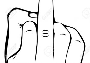 300x210 Middle Finger Sketch