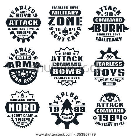 450x470 Stock Vector Military Badges Graphic Design For T Shirt Black