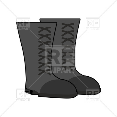 400x400 Military Boots Vector Image Vector Artwork Of Objects