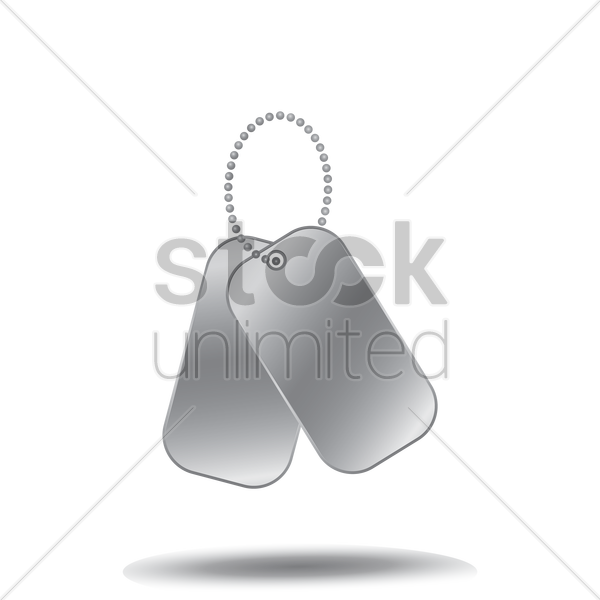 600x600 Free Military Dog Tags Vector Image