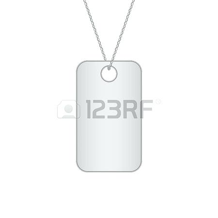 450x450 Military Dog Tag Template Military Dog Tag Isolated On White