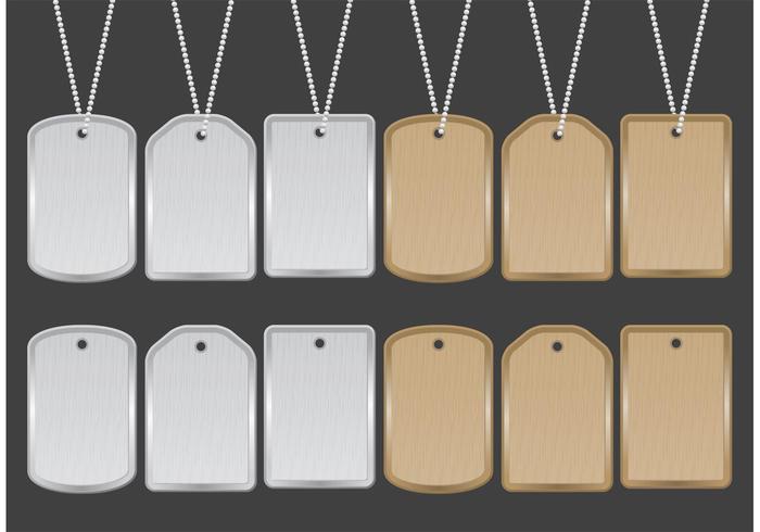 700x490 Military Dog Tags Free Vector Art