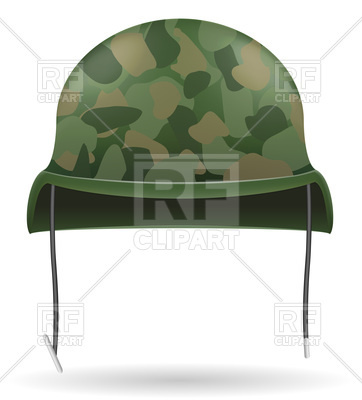 362x400 Camouflage Military Helmets Vector Image Vector Artwork Of