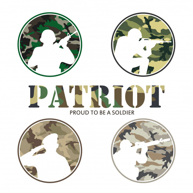 626x626 Partriot Army Amp Soldier Military Logo Vector Premium Download