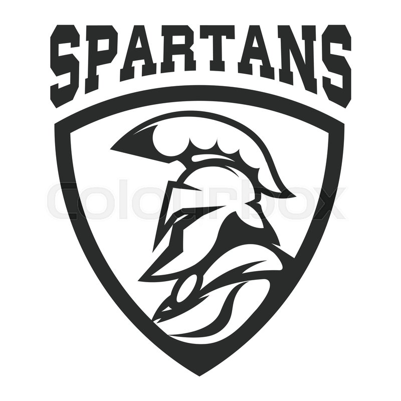 800x800 Spartan Helmet. Military Emblem. Design Element For Logo, Label