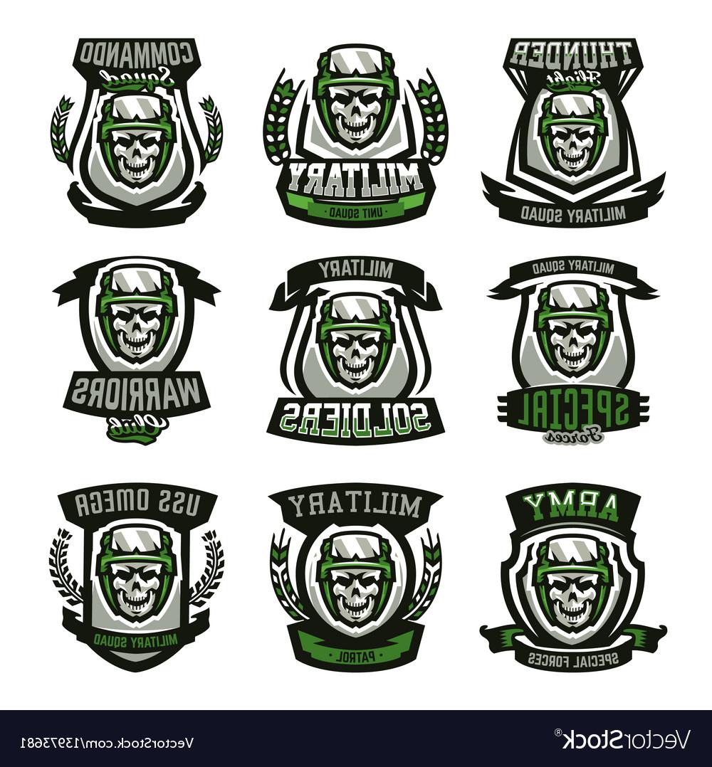 1000x1078 Top 10 Set Of Military Logos Emblems Skull Helmet Vector File Free