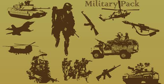 568x294 Military Vector Pack 123freevectors