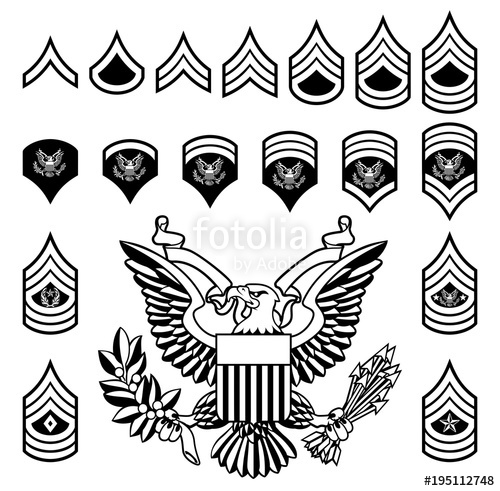 500x491 Army Military Rank Insignia Stock Image And Royalty Free Vector