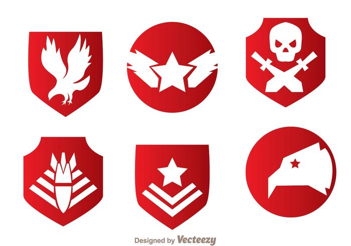 700x490 Military Red Emblem Vectors