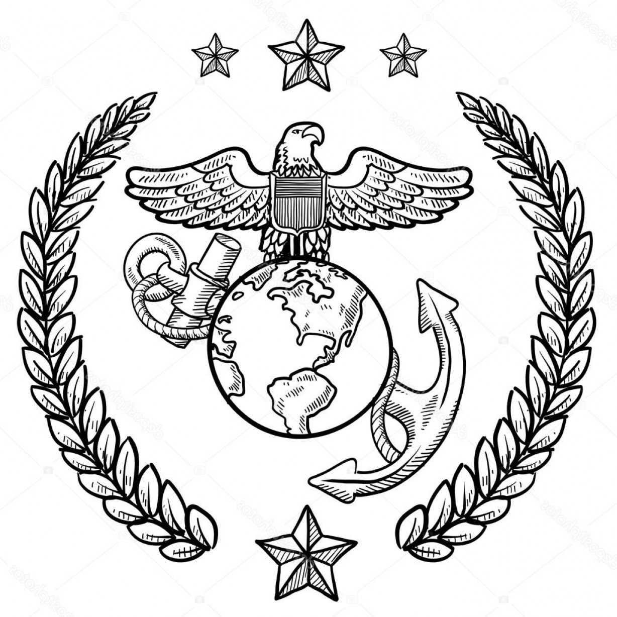 1228x1228 Us Marines Military Vector Art Arenawp