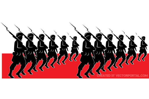 600x400 Military Parade Vector Art 123freevectors