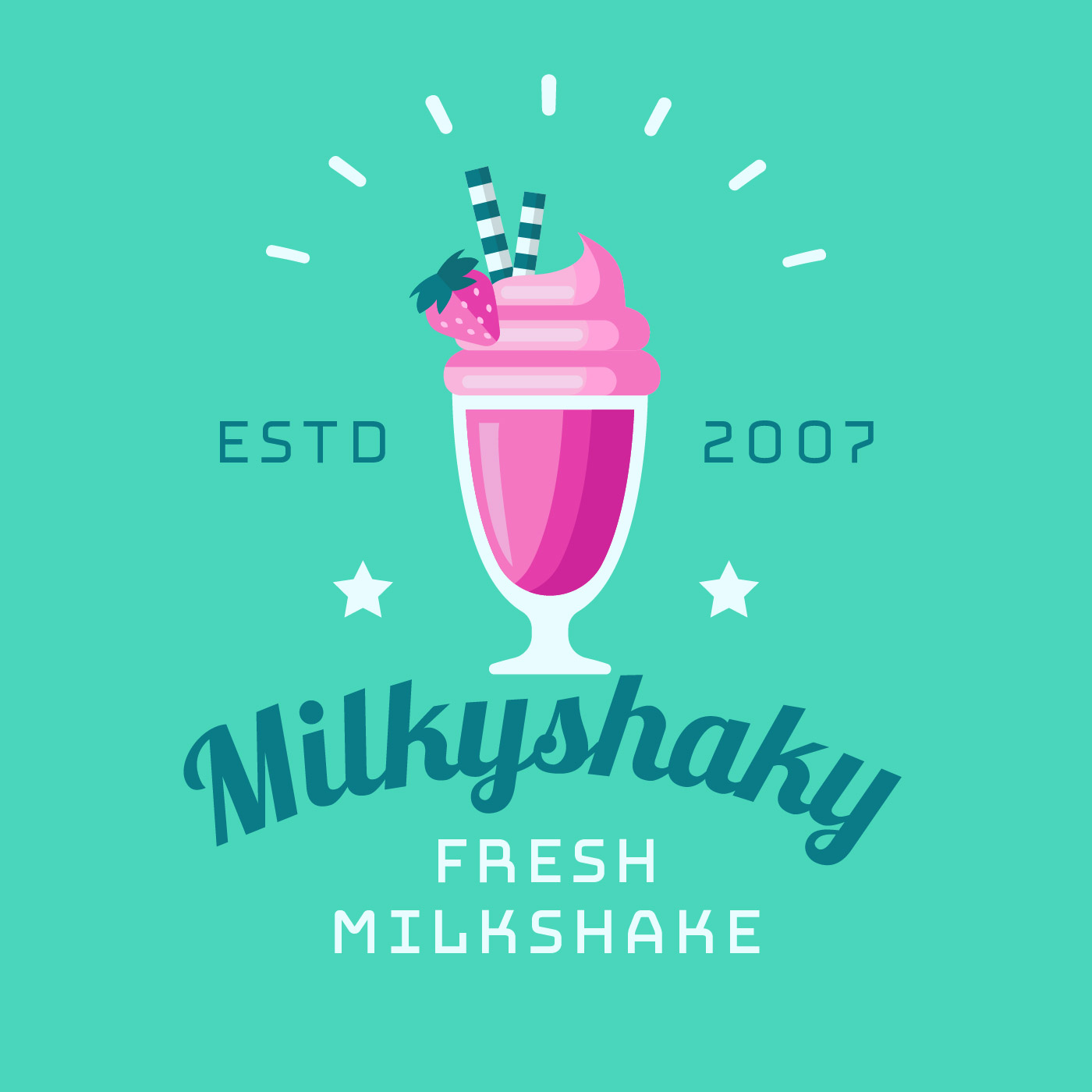 1400x1400 Milk Logo Free Vector Art