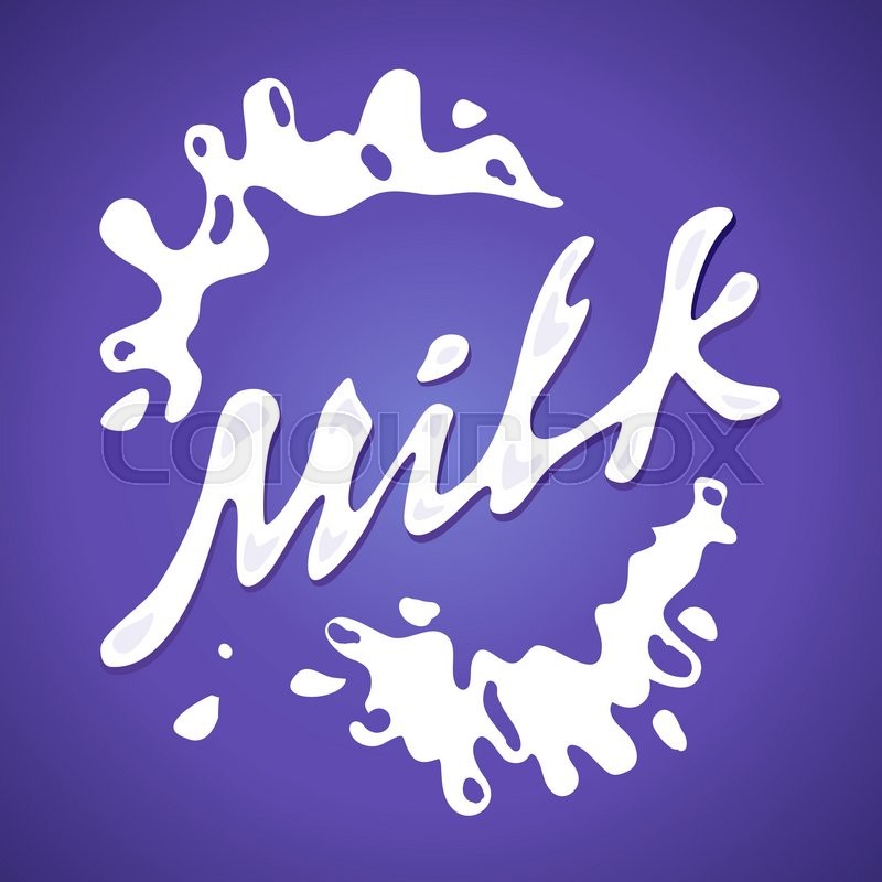 800x800 Milk Label Vector Splash And Blot Design Shape Creative