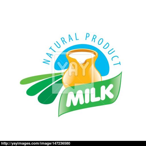 512x512 Vector Milk Logo Vector