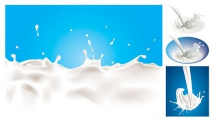 425x242 Vector Milk Vector Art