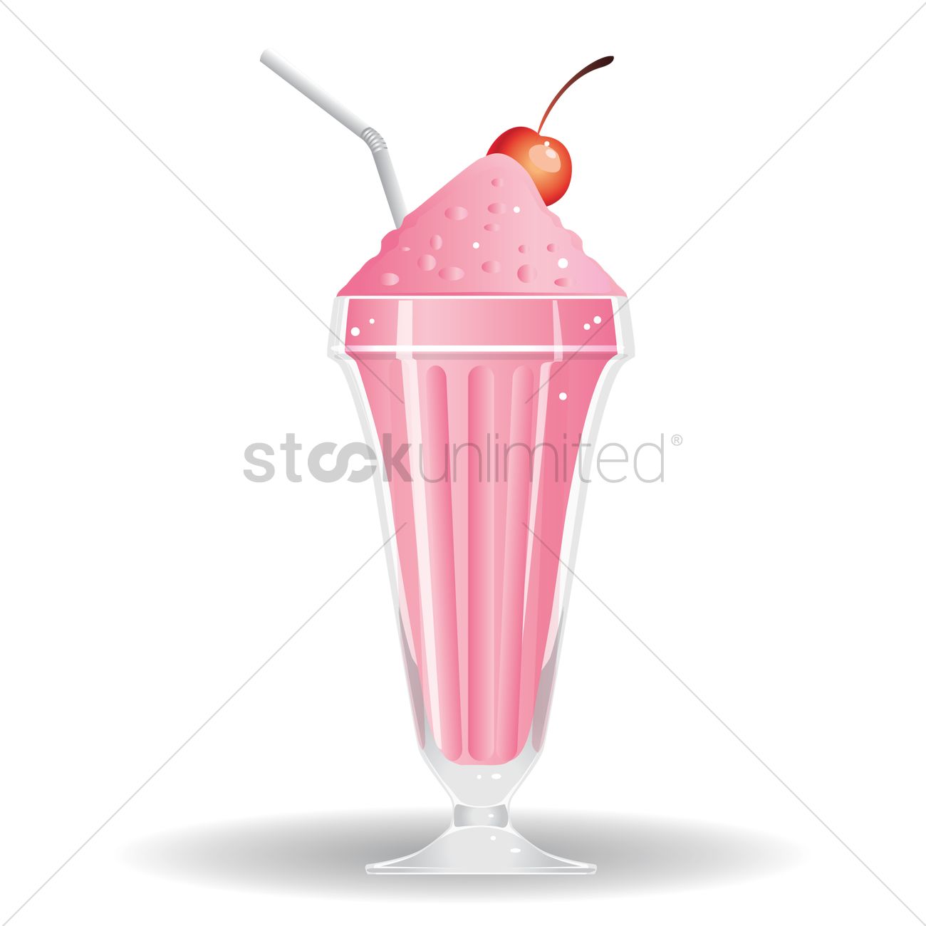 1300x1300 Milkshake Vector Image