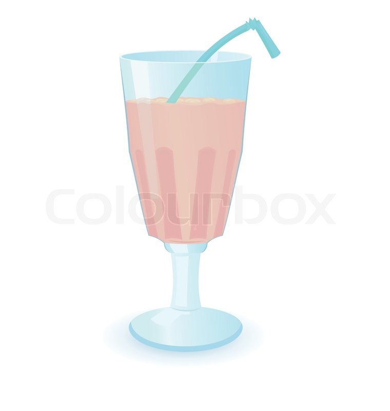 760x800 One Milkshake Vector Illustration Stock Vector Colourbox