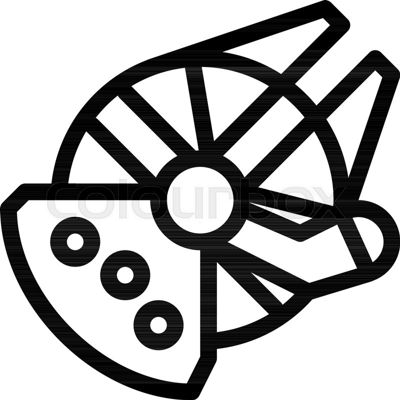 Millenium Falcon Vector at GetDrawings | Free download