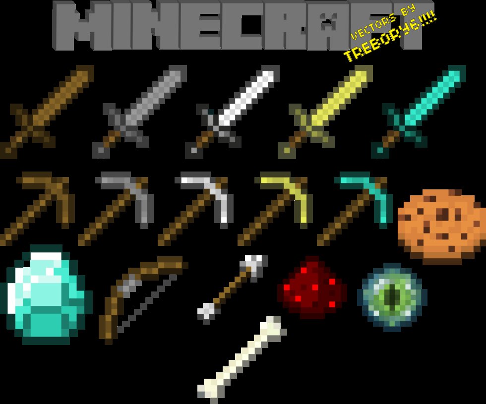 980x815 Minecraft Vectors By Trebory6