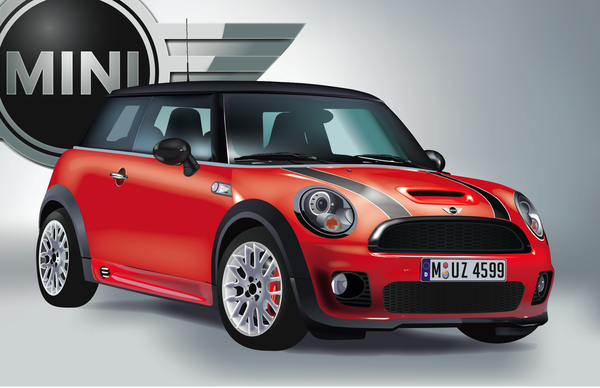600x388 Mini Cooper Vector [Class Project] On Behance