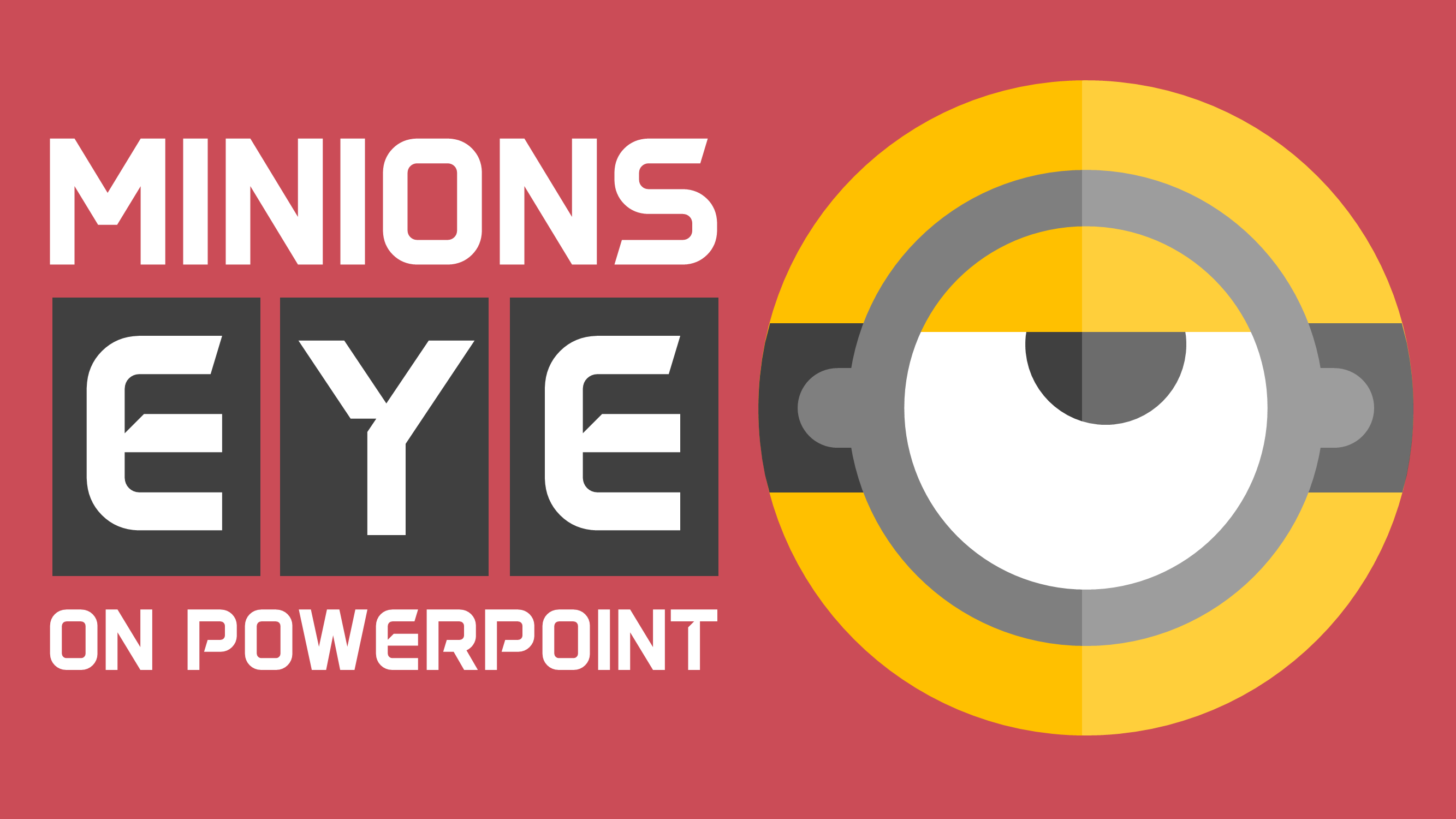 2667x1500 Minions Eye Vector Icon Design In Powerpoint Icon Design In