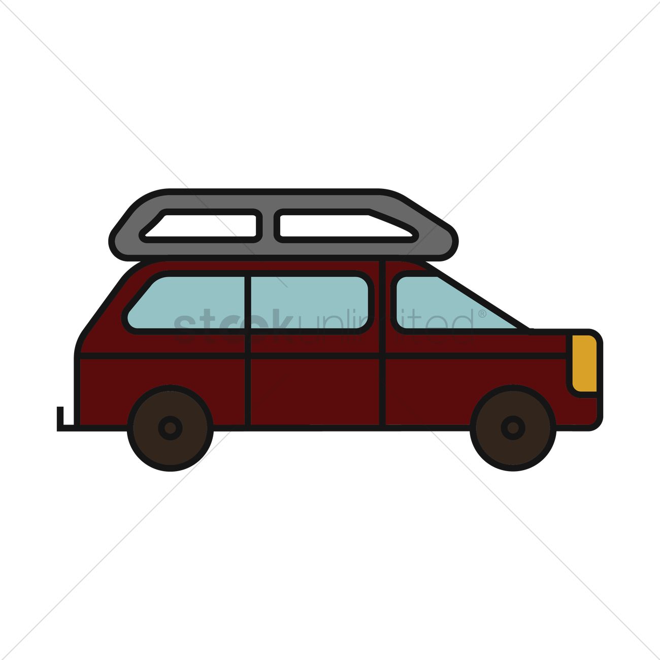 1300x1300 Minivan Vector Image