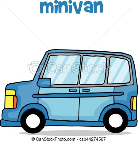 450x465 Vector Art Of Minivan Cartoon Collection Stock.
