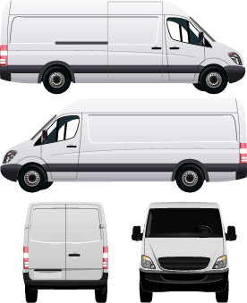 276x339 White Minivan Illustration Vector 02 Free Download