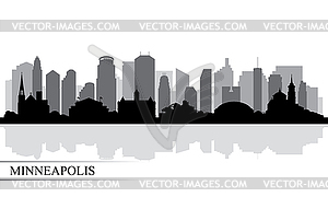 300x180 Minneapolis City Skyline Silhouette Background