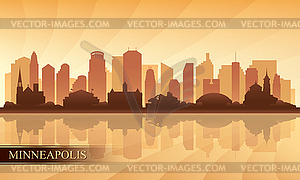 300x180 Minneapolis City Skyline Silhouette Background