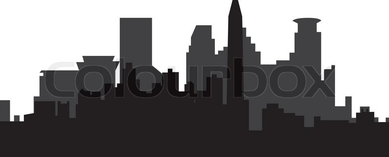800x323 Minneapolis Skyline Stock Vector Colourbox