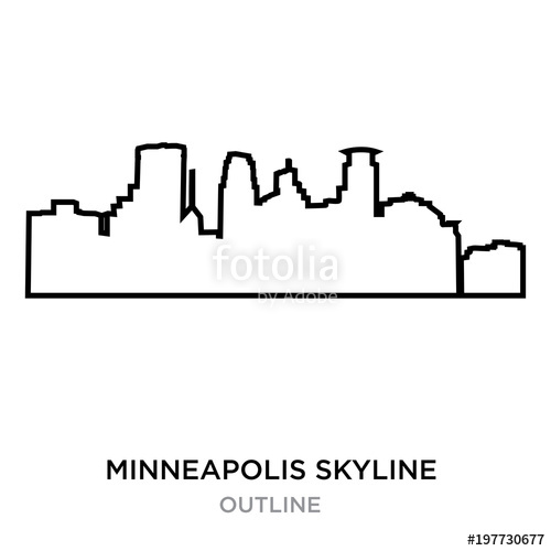 Minneapolis Skyline Vector at GetDrawings | Free download