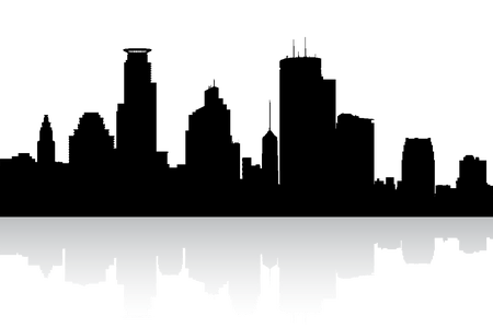 Minneapolis Skyline Vector at GetDrawings | Free download