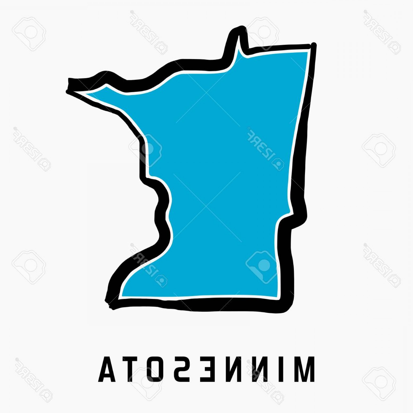 Minnesota Outline Vector at GetDrawings | Free download