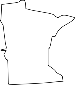 261x298 White Minnesota State Clip Art
