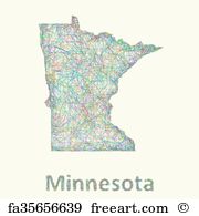 180x195 Free Minnesota Outline Vector Art Prints And Wall Artwork Freeart