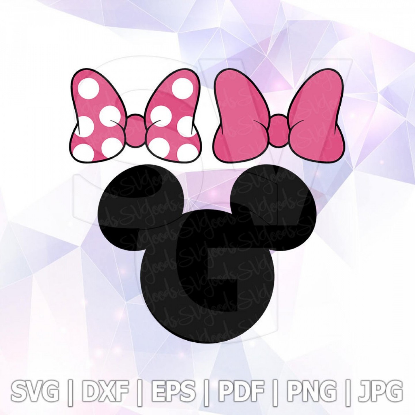 1440x1440 Svg Dxf Png Minnie Mouse Bow Clipart Shopatcloth