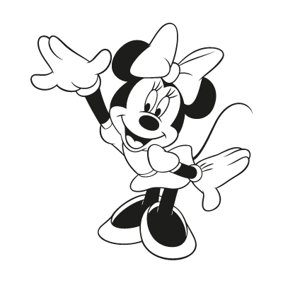400x400 Minnie Mouse Character Vector Logo