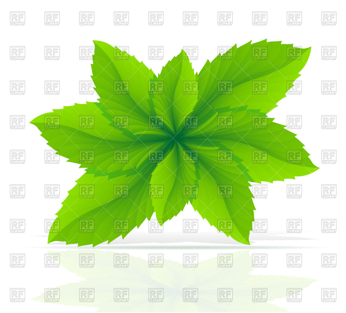 1200x1086 Mint Leaves Vector Image Vector Artwork Of Plants And Animals