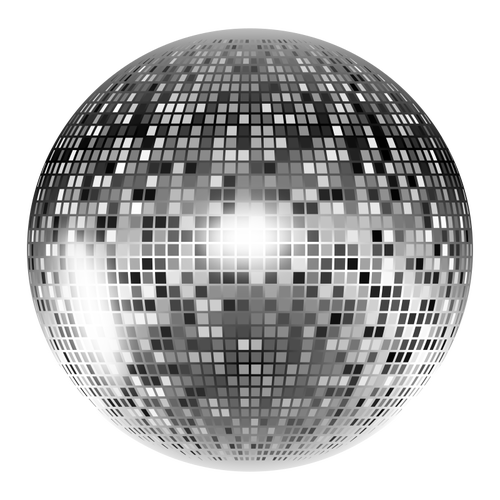 500x500 Pink Disco Ball Public Domain Vectors