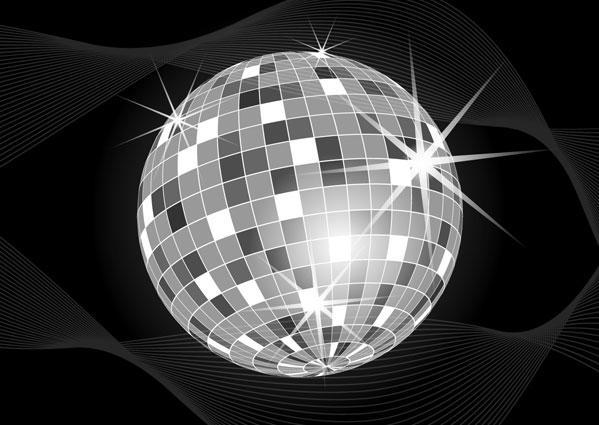 599x425 Disco Ball Vector Art 123freevectors
