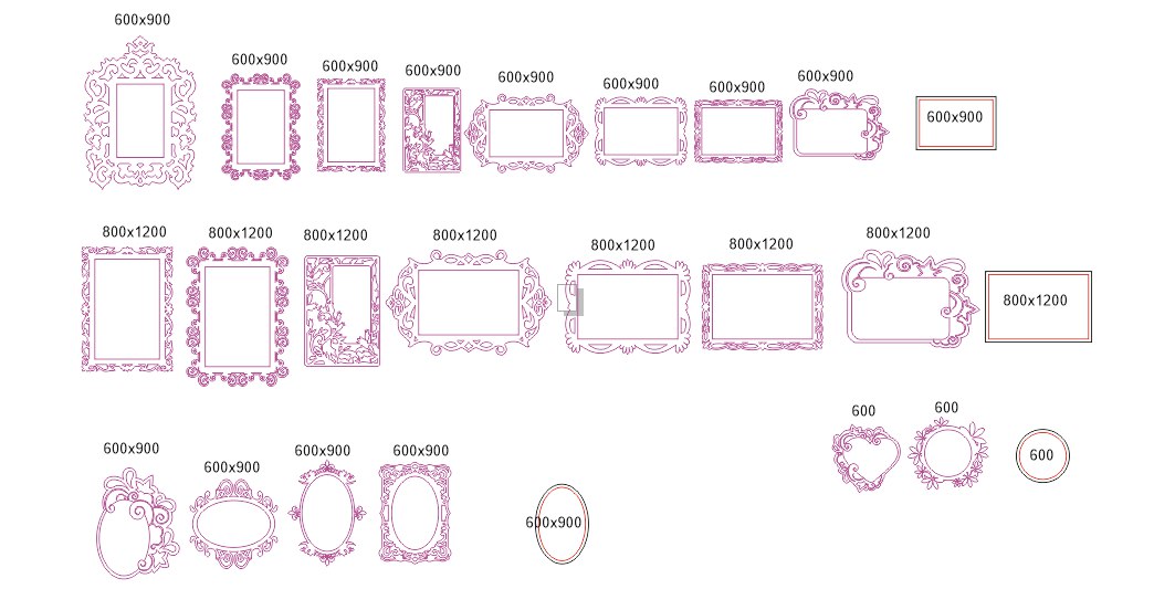 1044x533 Mirror Frame Vectors Free Vector Download