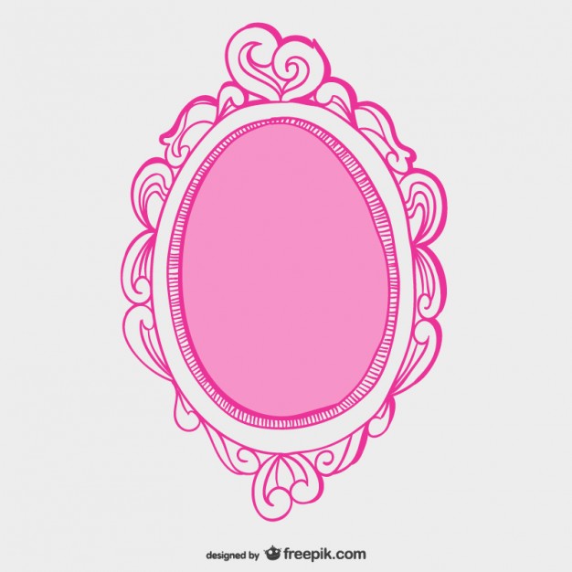 626x626 Pink Mirror Frame Vector Free Download