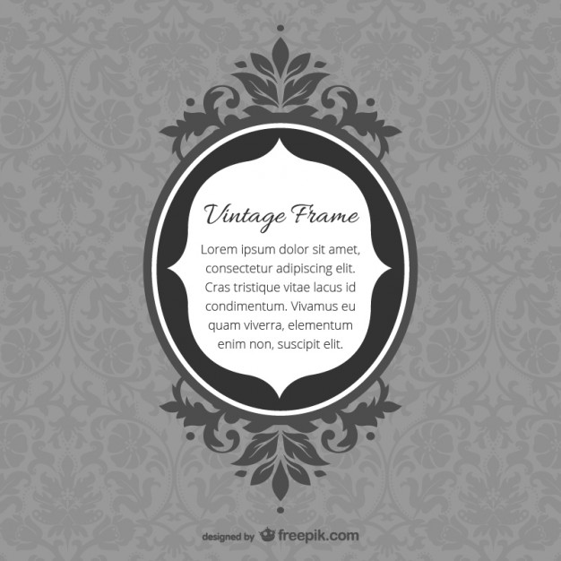 626x626 Retro Mirror Frame Curly Designs Vector Free Download