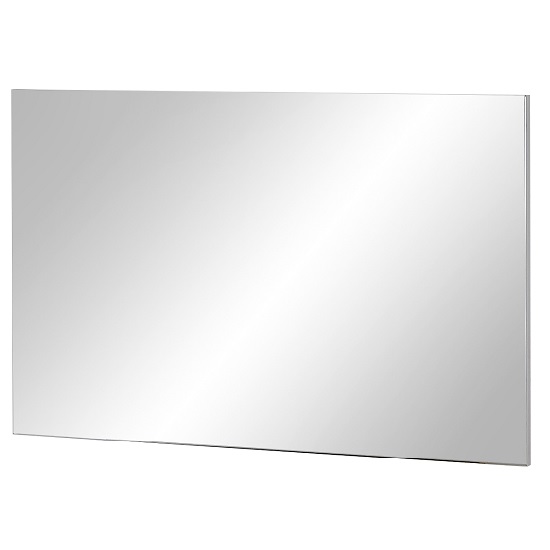 550x550 Vector Contemporary Wall Mirror Rectangular In White 28825