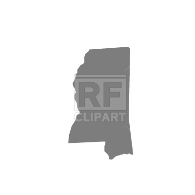 400x400 Mississippi State Map Silhouette Free Vector Image Vector