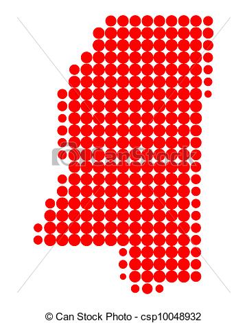 360x470 Map Of Mississippi Vectors